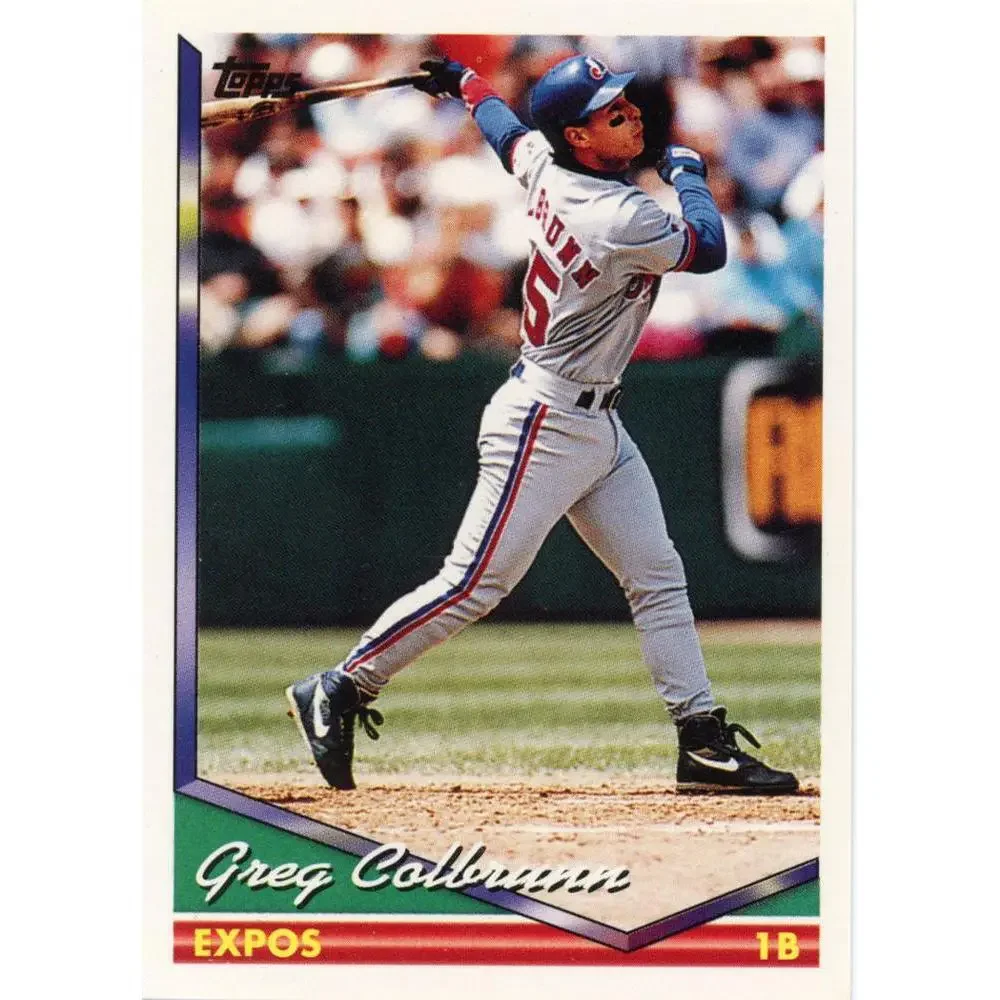 1994 Topps Greg Colbrunn # 134 Montreal Expos